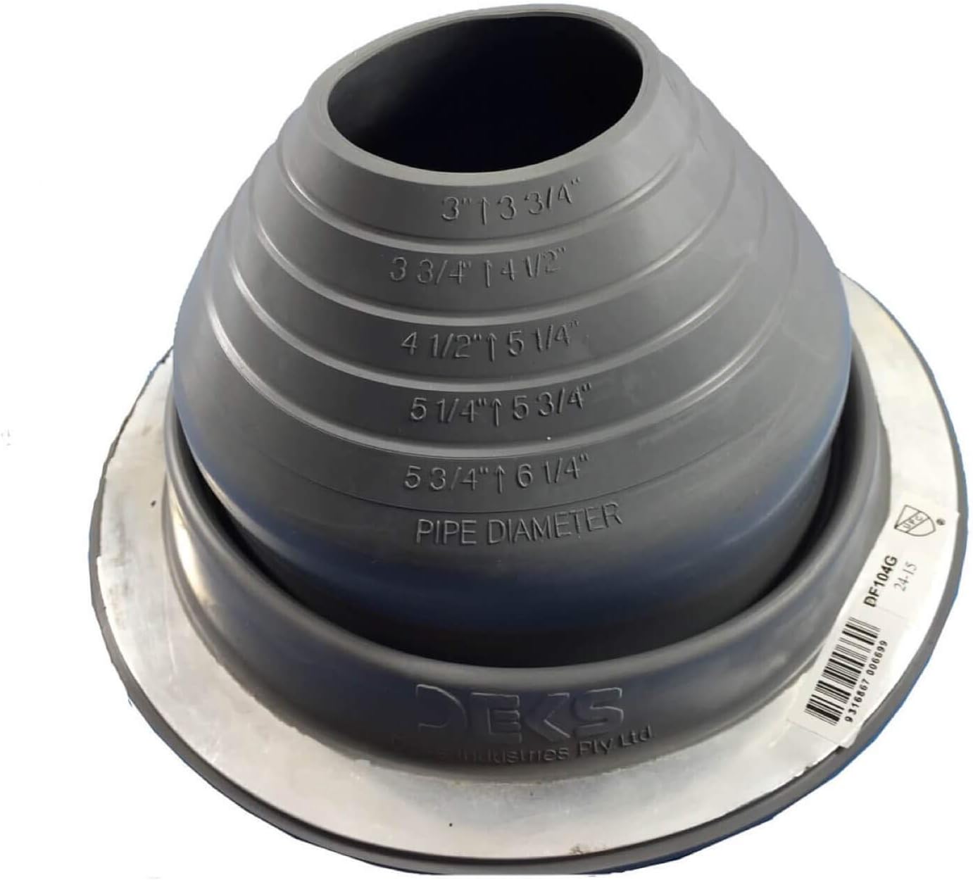 DEKS Round Base Pipe Boots