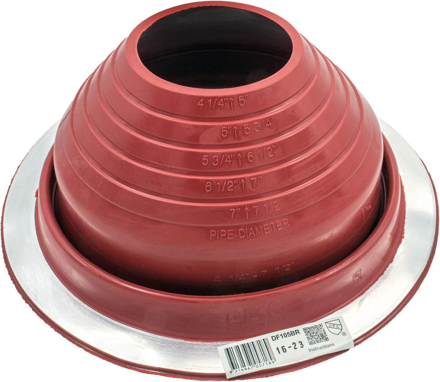 DEKS Round Base Pipe Boots
