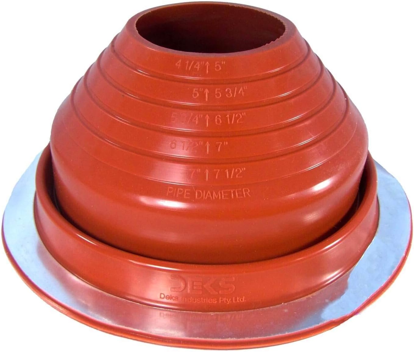 DEKS High Temperature Round Base Pipe Boots