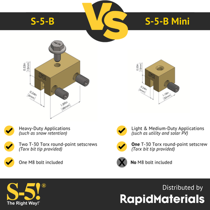 S-5-B Brass Seam Clamp