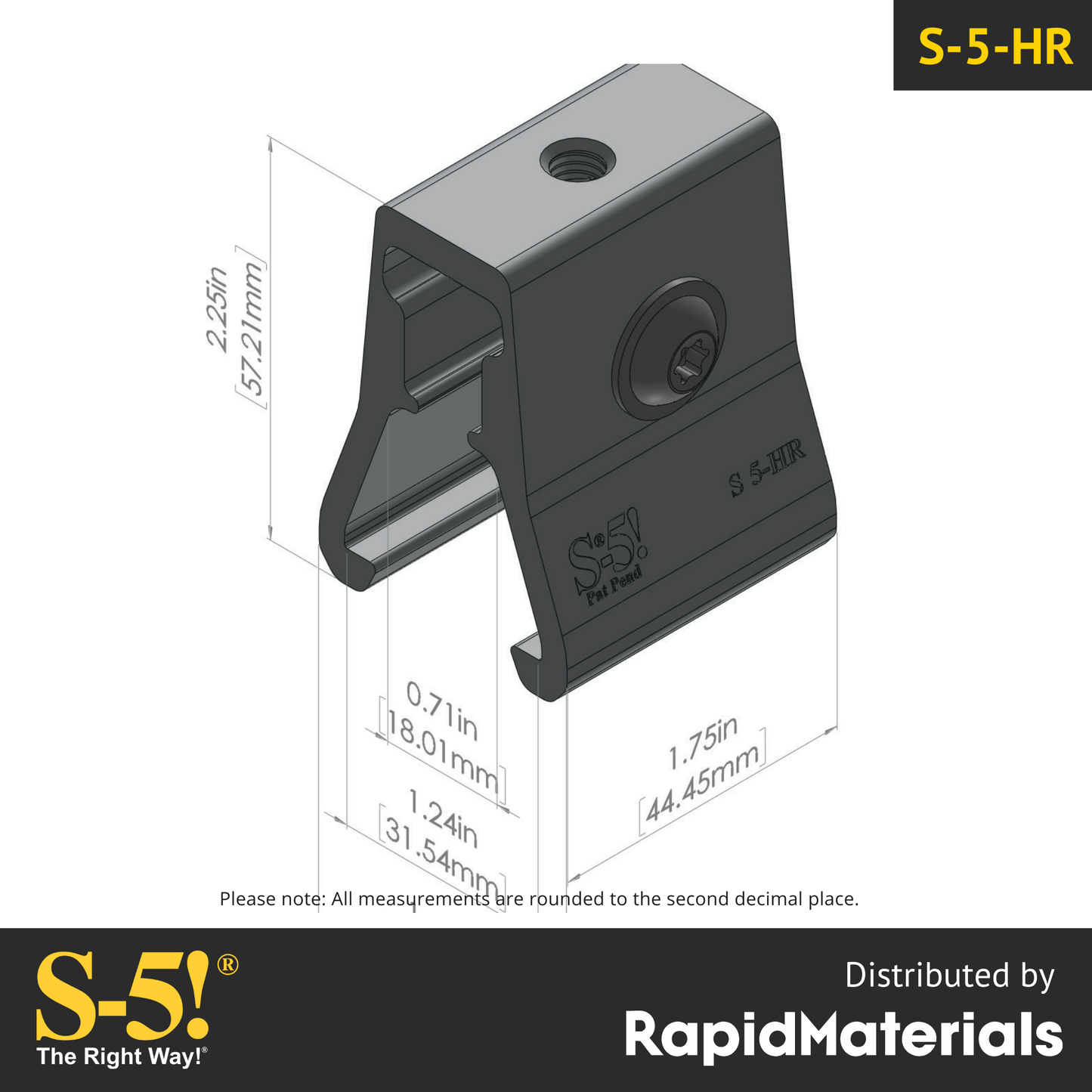 S-5-HR Seam Clamp