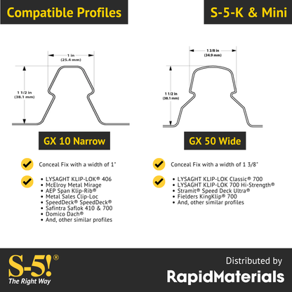 S-5-K Grip Seam Clamp