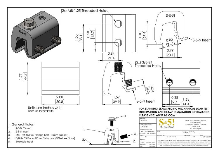 S-5-N Seam Clamp