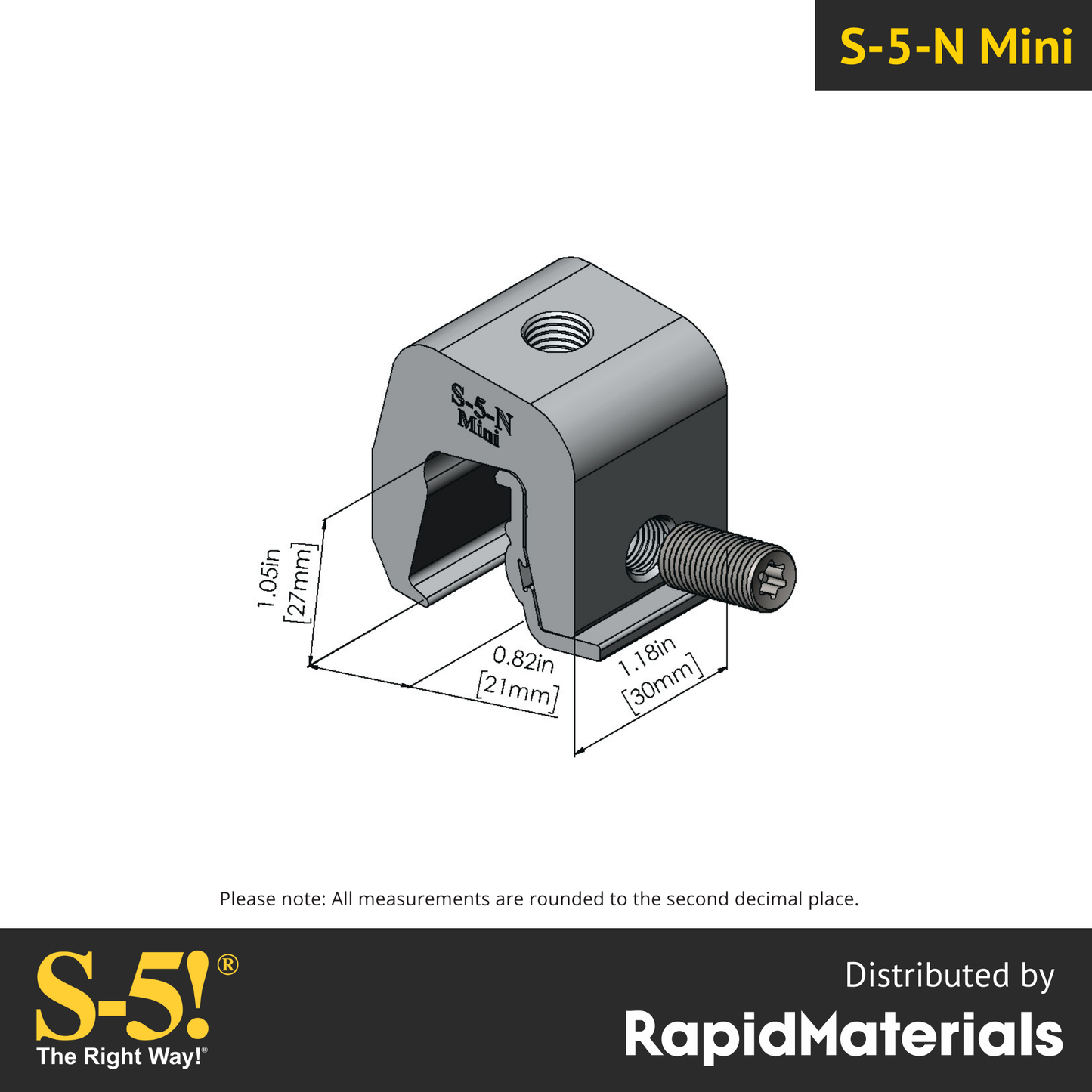 S-5-N Mini Seam Clamp