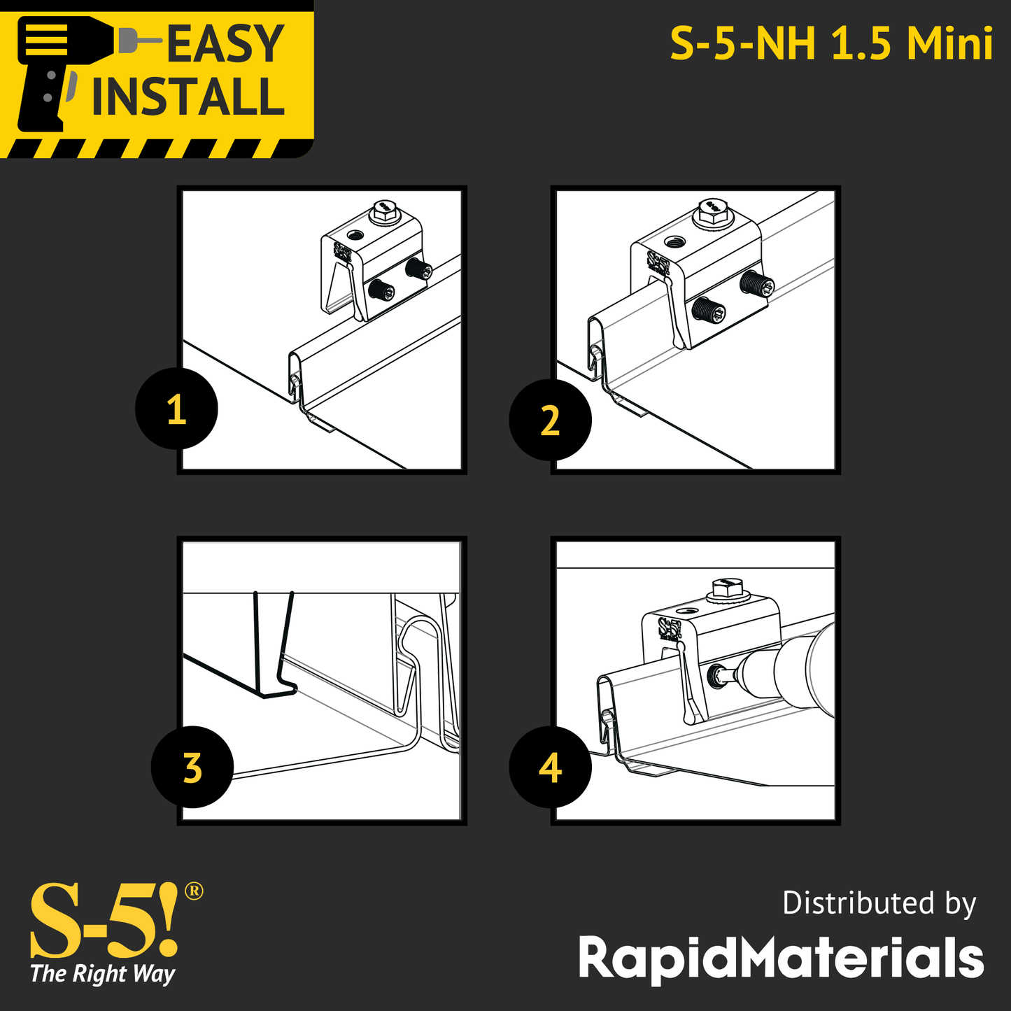 S-5-NH 1.5 Mini Seam Clamp