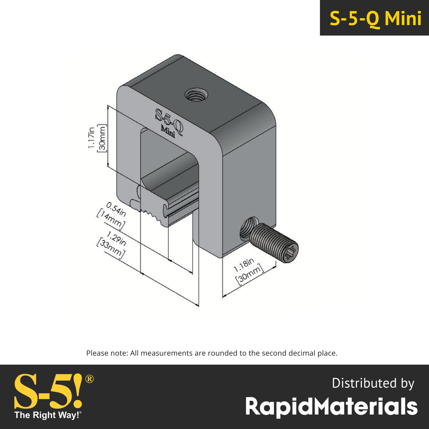 S-5-Q Mini Seam Clamp