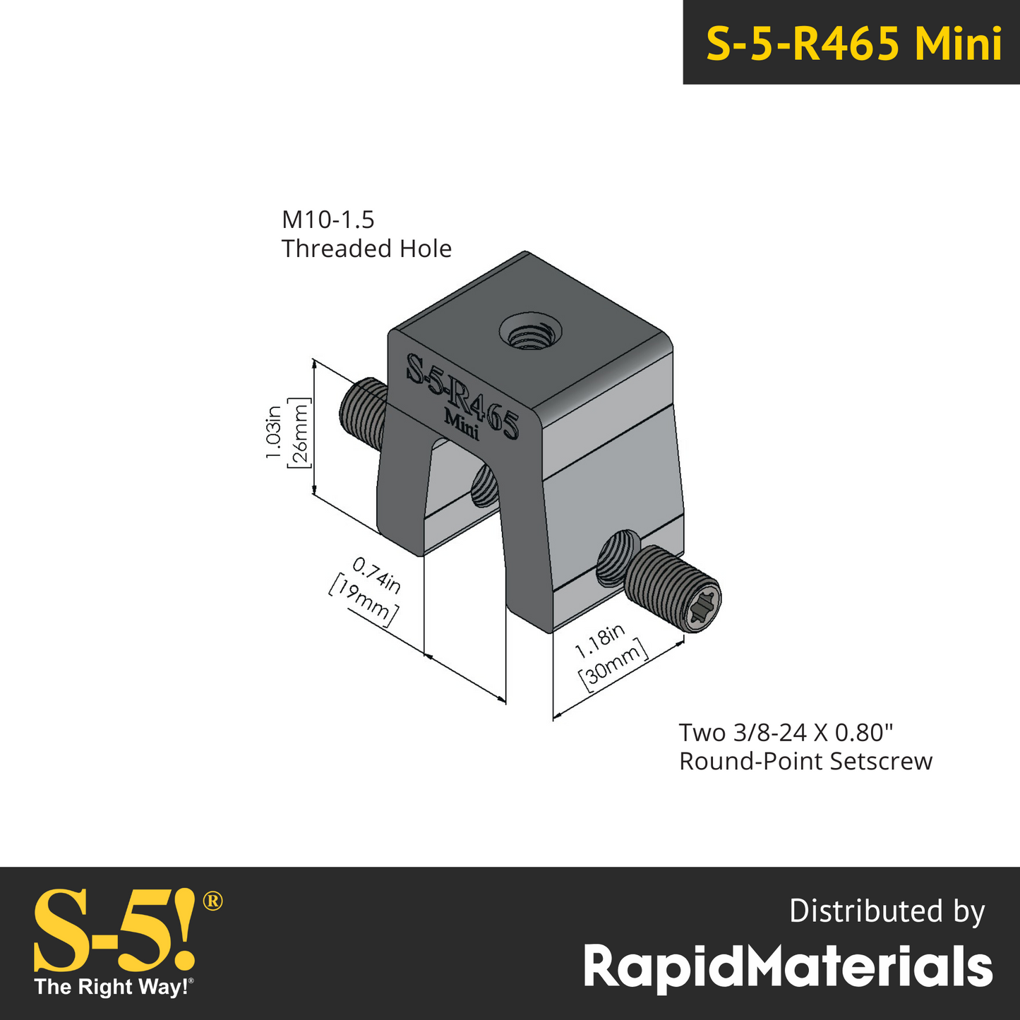 S-5-R465 Mini Seam Clamp