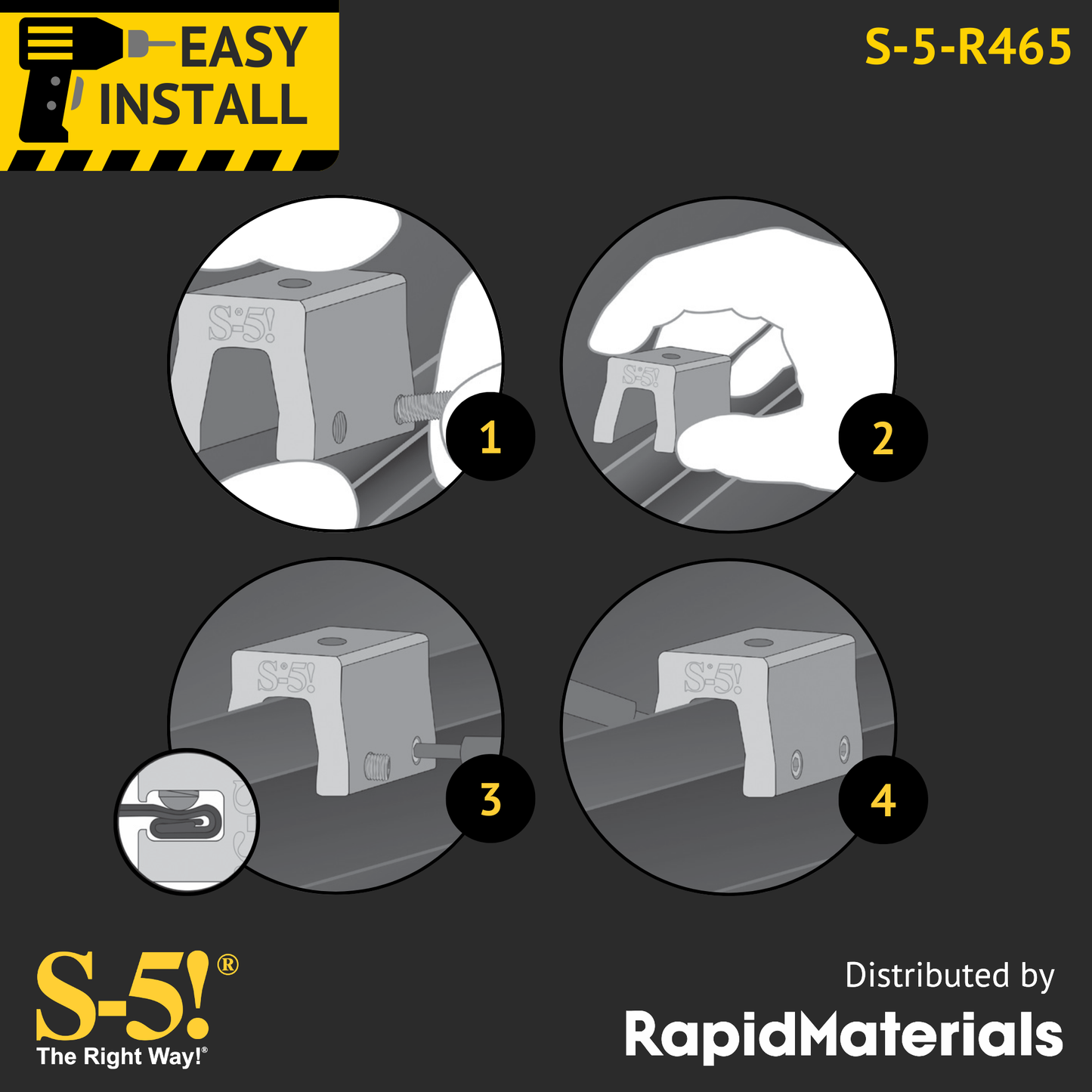 S-5-R465 Seam Clamp