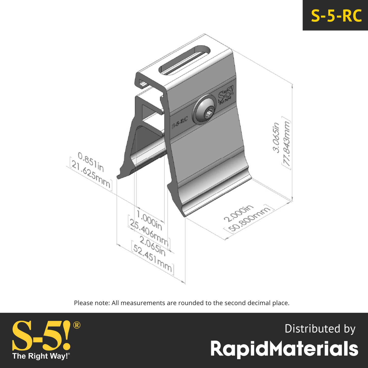 S-5-RC Seam Clamp