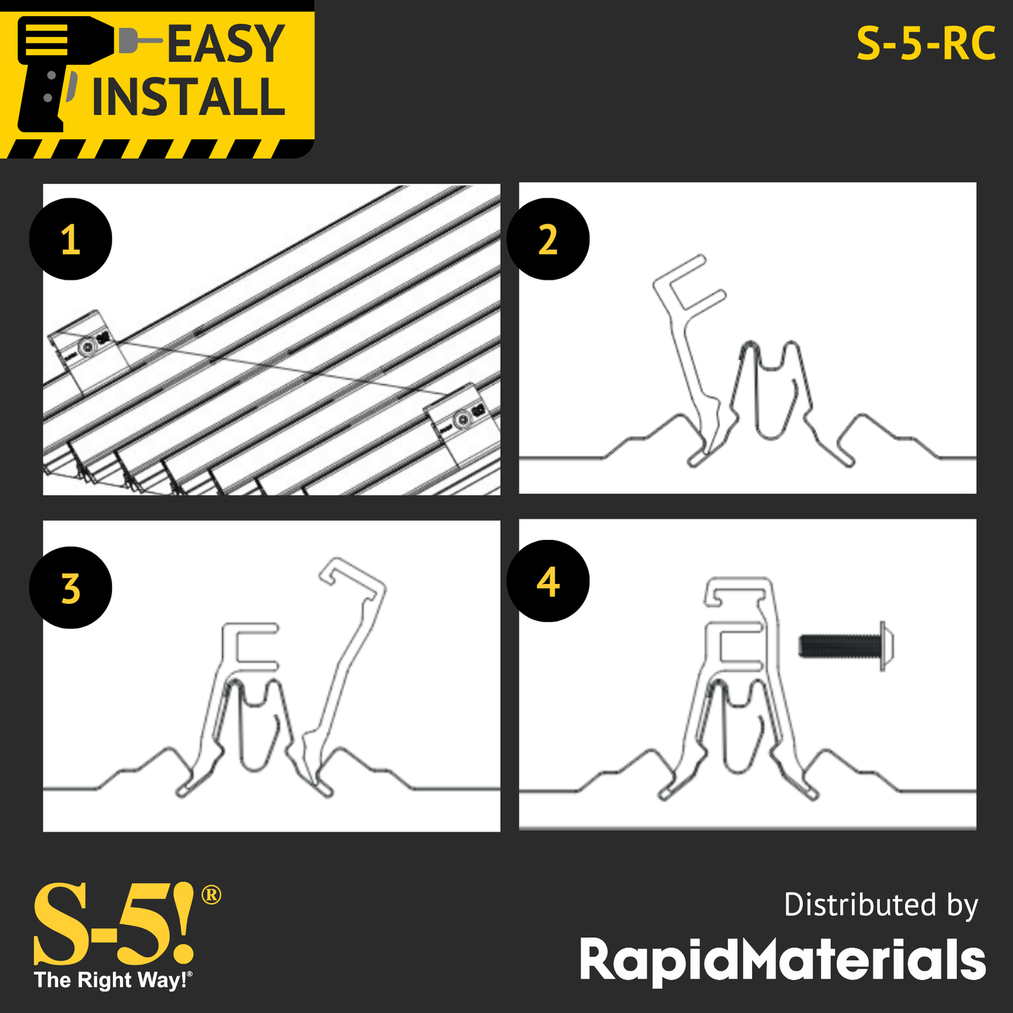 S-5-RC Seam Clamp