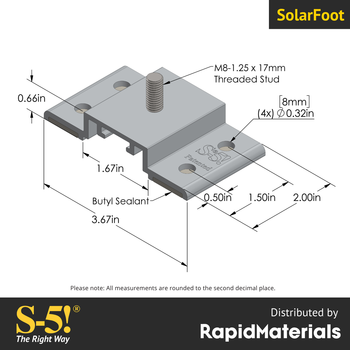 S-5! SolarFoot - LOW Prices, Fast Shipping | Rapid Materials ...