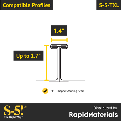 S-5-TXL Seam Clamp