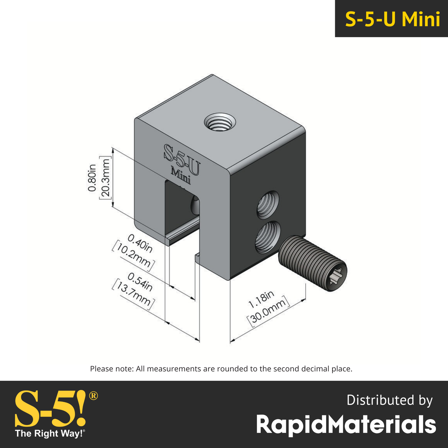 S-5-U Mini Seam Clamp