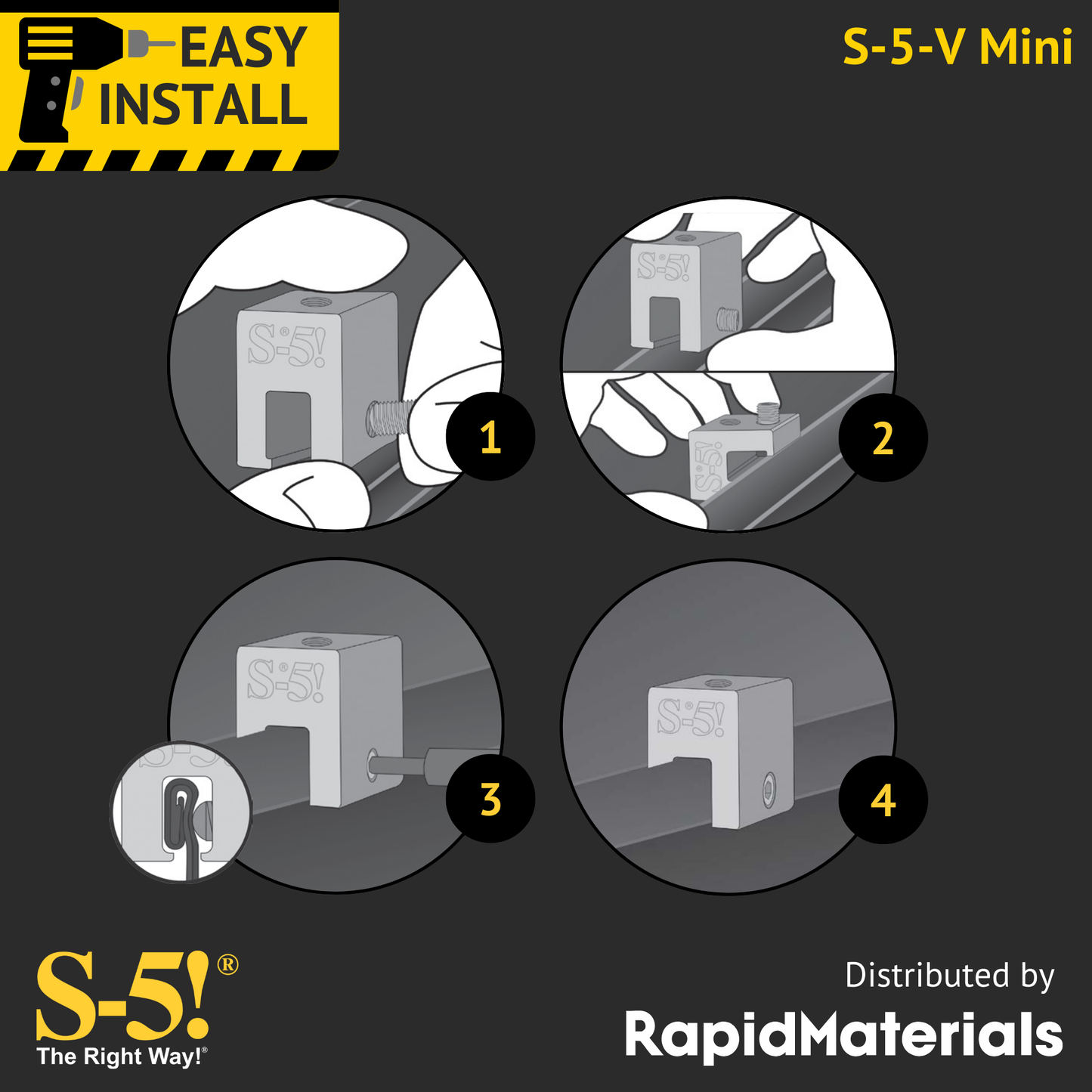 S-5-V Mini Seam Clamp