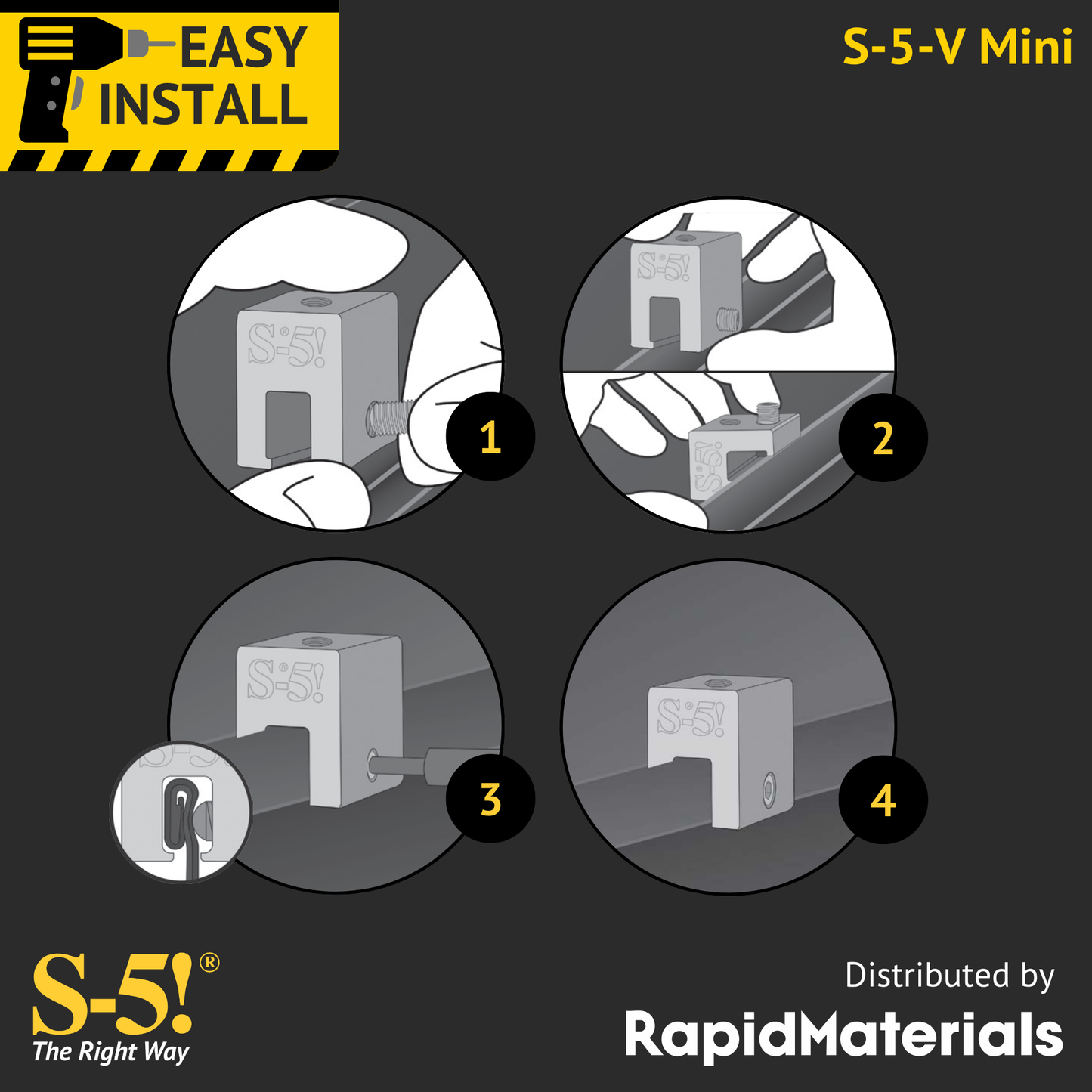 S-5-V Mini Seam Clamp