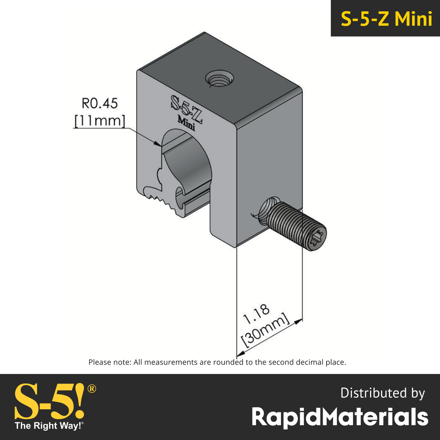 S-5-Z Mini Seam Clamp