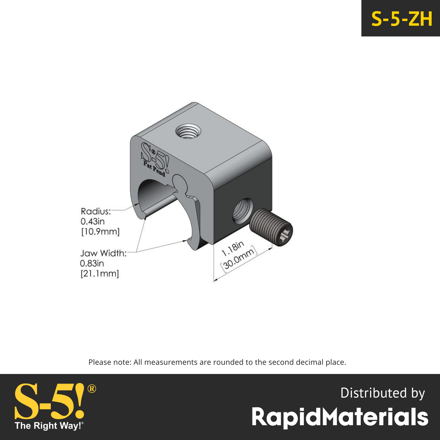 S-5-ZH Mini Seam Clamp