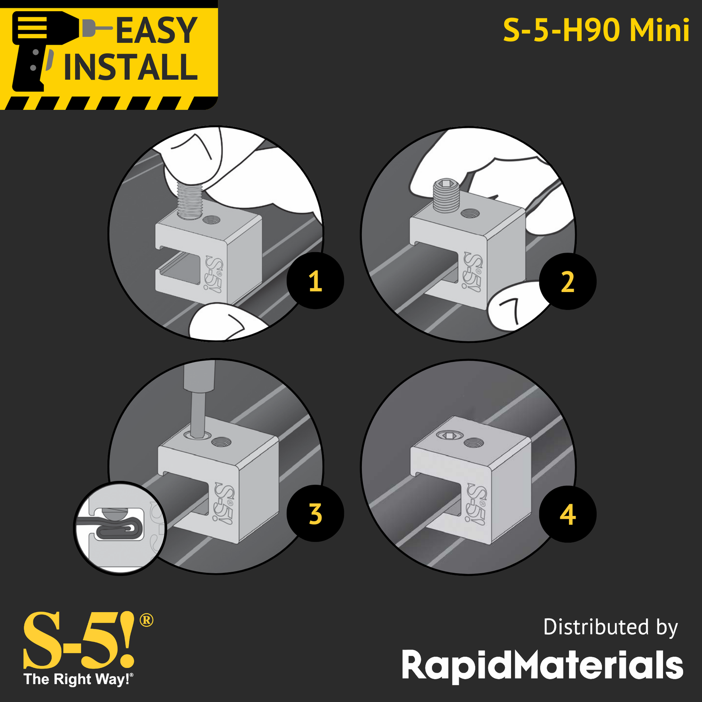 S-5-H90 Mini Seam Clamp