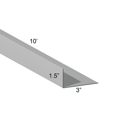 G90 galvanized support angle 3 inch depth 10 foot length freight shipping
