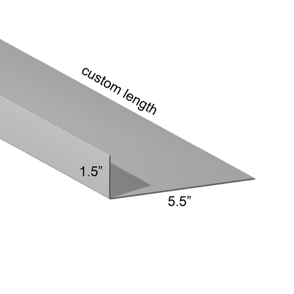 G90 galvanized support angle 5.5 inch depth custom length cut to size