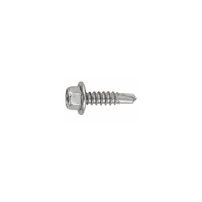 SFS SDA5 #12 Self-Drilling Screw, Hex Washer Head, Full 316 Stainless (500 pack)