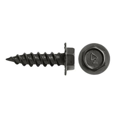 Daggerz #10 x 2" Self-Piercing Screw - Hex Washer Head, Bronze Dagger-Guard™ (2,500 Pack)