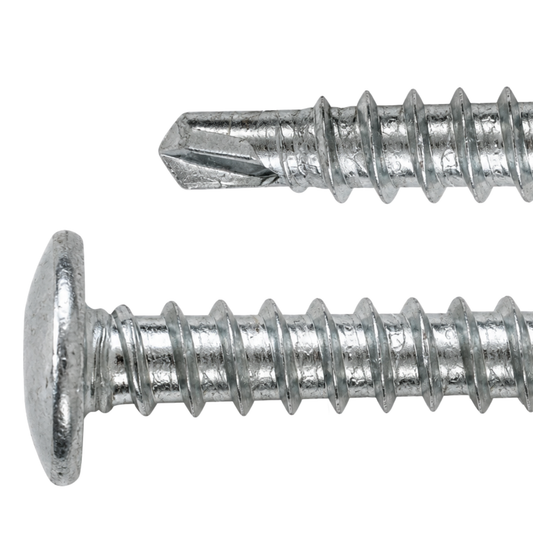 SFS SX3-D12-A4 Bi-Metal Self-Drilling Screw, Dome Head, 316 Stainless - #12 x 1-3/16" (250 Pack)