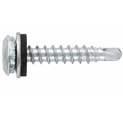 SFS SX3-L12 Irius® Bi-Metal Self-Drilling Screw, Low Profile Dome Head, 304 Stainless - #12 x 1-1/4" (250 Pack)