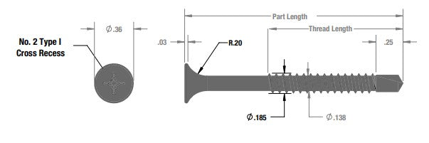 Grip-Deck Self-Drilling Screws (1000 Bx)