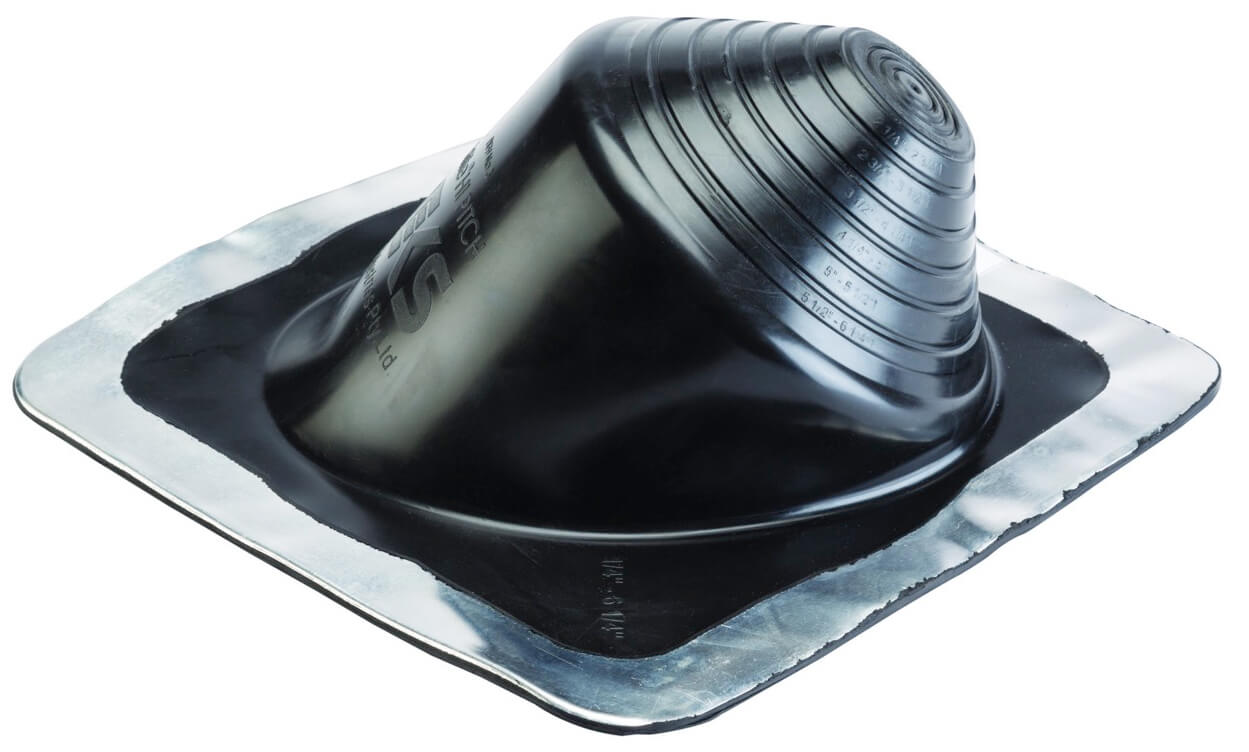DEKS Square Base Extreme Angle Pipe Boot