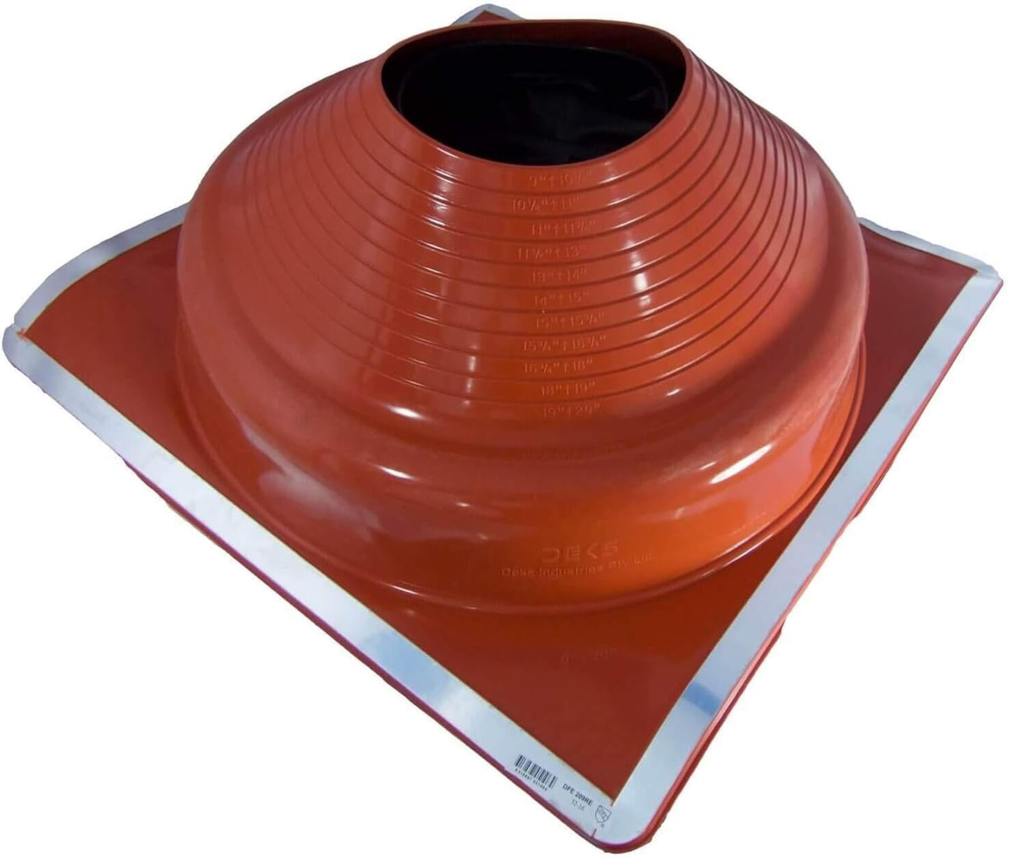 DEKS High Temperature Square Base Pipe Boots