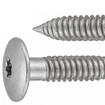 SFS TDA-S-D16 Metal Self-Drilling Screw Bi-Met, Dome Head, 304 Stainless - #12 x 1" (250 Pack)