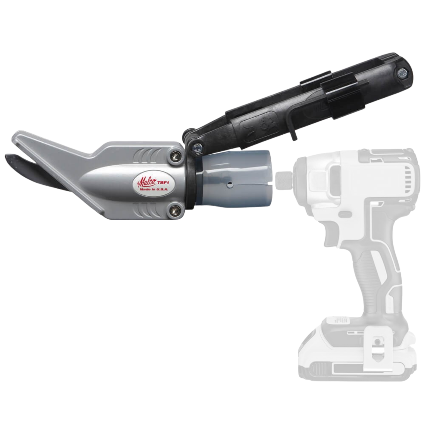 Malco TurboShear TSF1 Drill-Powered Fiber Cement Cutting Shear Attachment