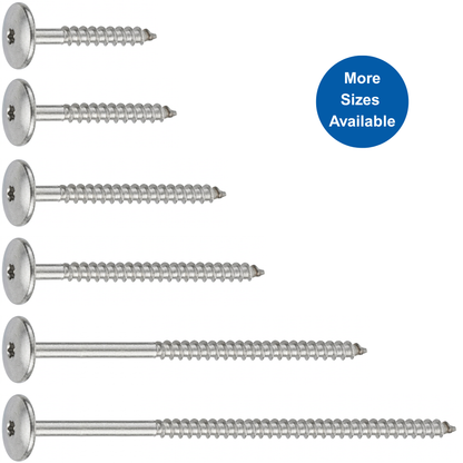 SFS Stainless Steel Dome Head Cladding Screw - #10 x 1-1/2" (250 Pack)