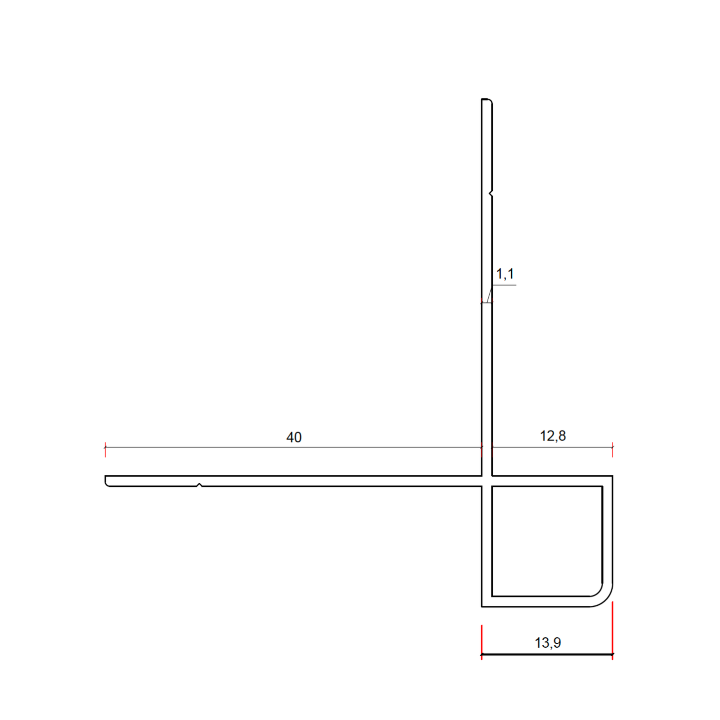 Trespa Pura Proface® Outer-Corner Profile (Pack of 5)