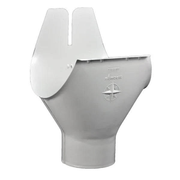 Downspout Star Drop Outlets for Painted Half-Round Gutters - 7.6" to 4"