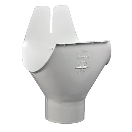 Downspout Star Drop Outlets for Painted Half-Round Gutters - 7.6" to 4"