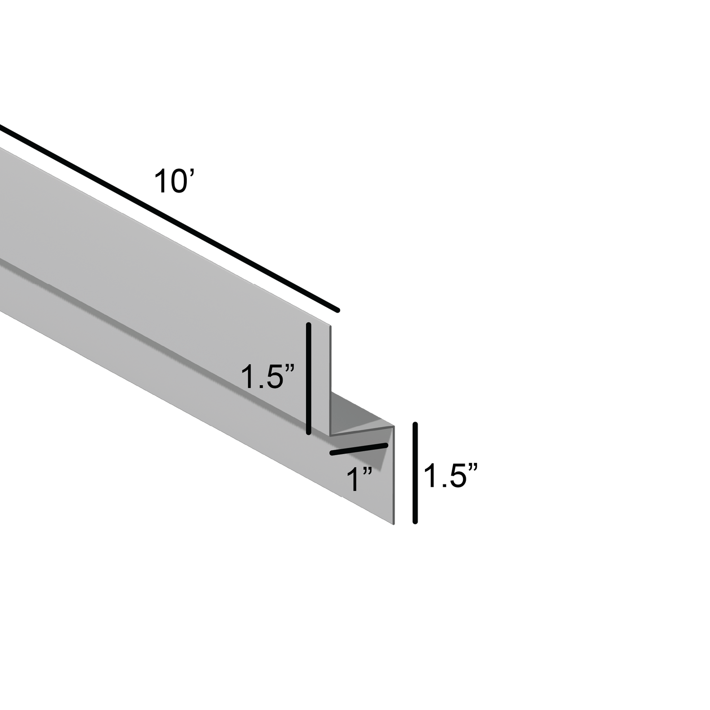 G90 Galvanized Z Girt – 1.5″ Flange