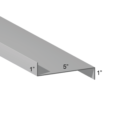 14ga G90 Galvanized Z Girt – 1″ Flanges