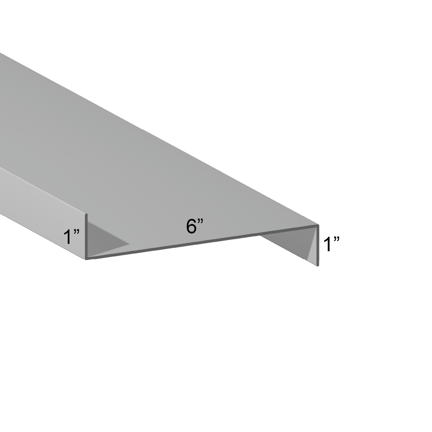 14ga G90 Galvanized Z Girt – 1″ Flanges
