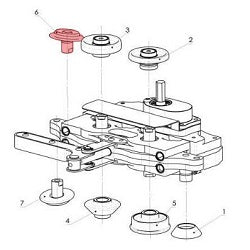 Accu Wheel 6 + Part 59 for Buschmann Falz Seamer II