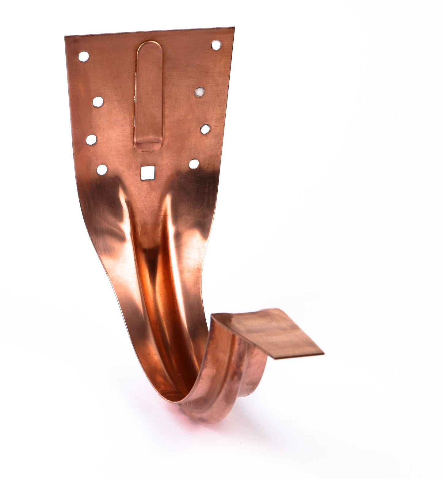 6" Copper Stamped Half-Round Gutter Hangers (50pc Box)