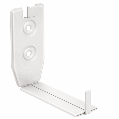 Adjustable Fascia Mount Gutter Hangers for Painted Half-Round Gutters - 6" - Antique White