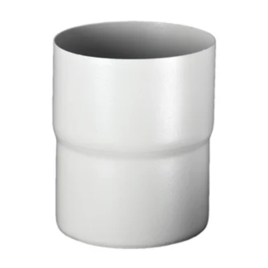 Downspout Connectors for Painted Half-Round Gutters - 5" - Antique White
