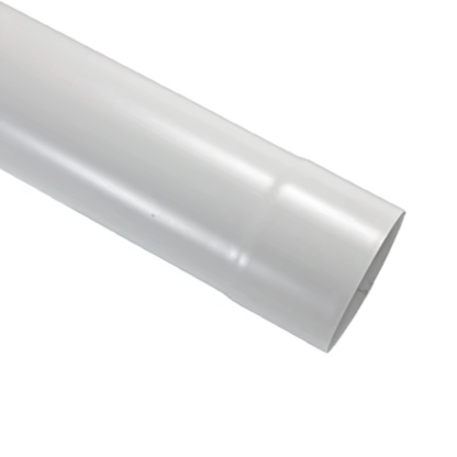 Round Downspouts for Painted Half-Round Gutters - 3" x 9'10" - Antique White