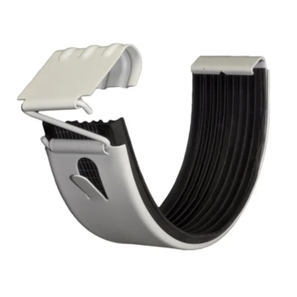 Gutter Connectors for Painted Half-Round Gutters - 6" - Antique White