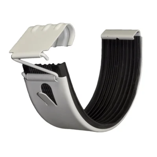 Gutter Connectors for Painted Half-Round Gutters - 5" - Antique White