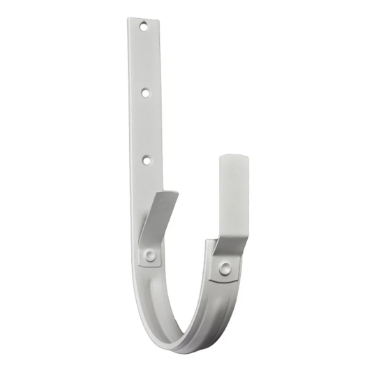 Heavy Duty Roof Mount Gutter Hangers for Painted Half-Round Gutters - 5" - Antique White