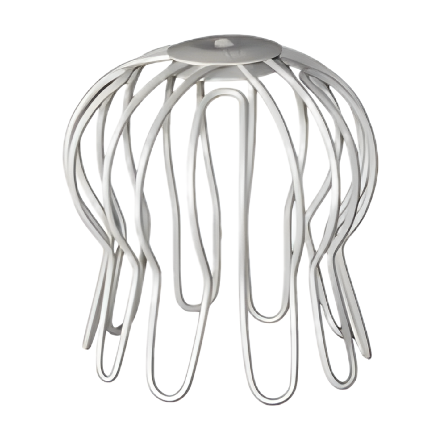 Wire Downspout Strainers for Painted Half-Round Gutters - 5" - Antique White
