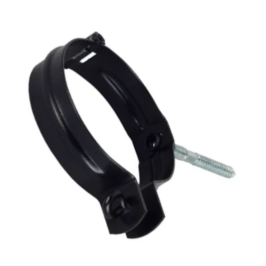 Downspout Brackets for Painted Half-Round Gutters – 4” - Black